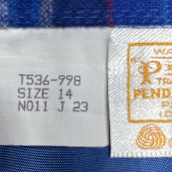 Vintage Pendleton 14 Skirt 100% Wool - Lined- Plaid Made In USA Womens - Picture 6 of 9